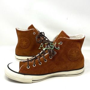 Converse Ctas High Suede Fur Cinnamon Women Sneaker